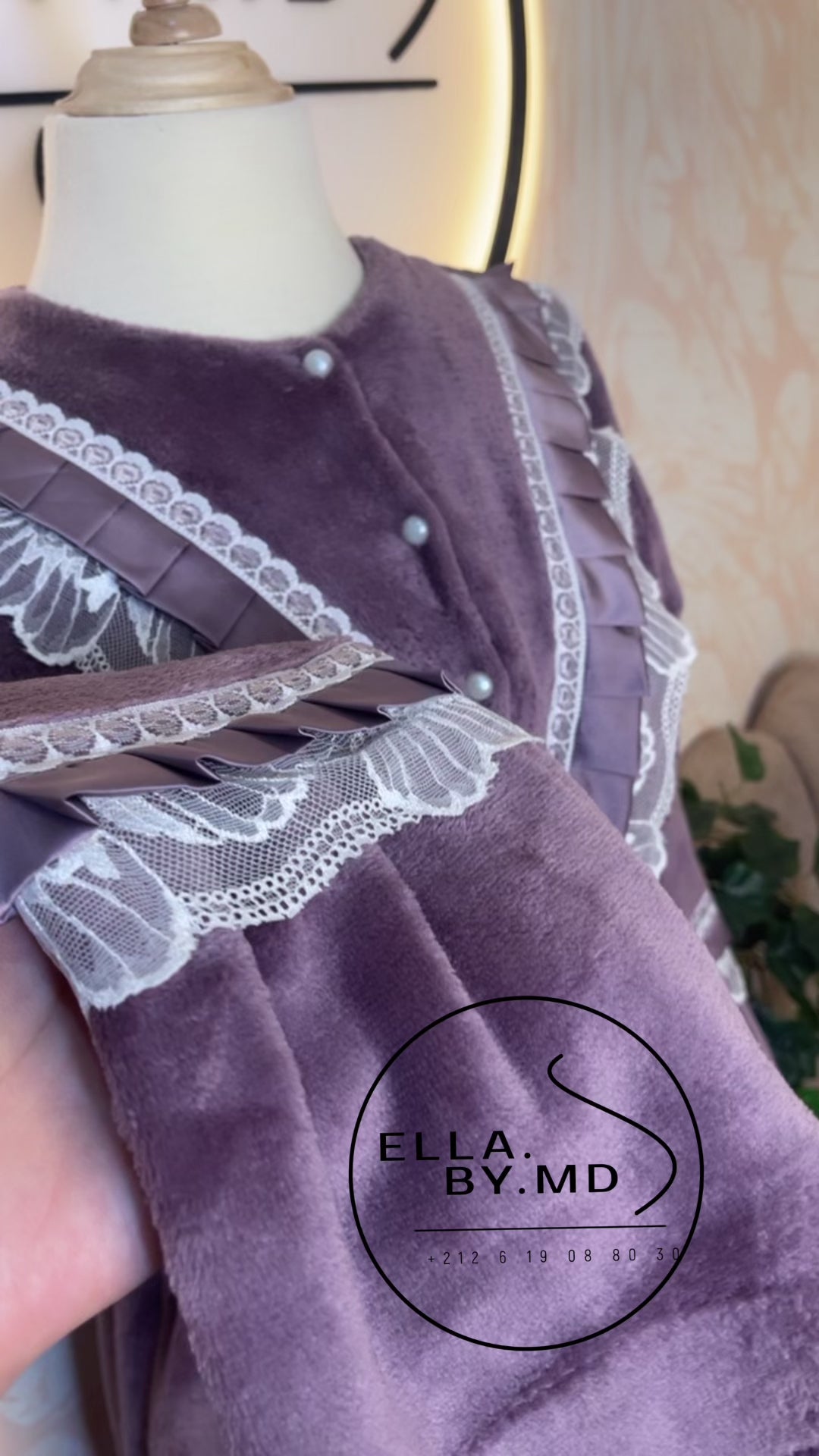 كسوة بيجامة شتوية/بنفسجي / Robe Pyjama Violet